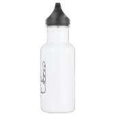 Catty Letter N Edelstahlflasche (Rechts)