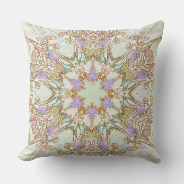 Catulpa Quilted Art Mandala Pillow Kissen (Vorderseite)