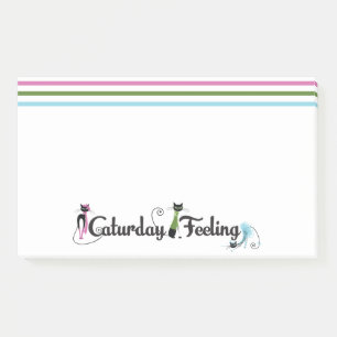 Caturday Cat Lovers Post-it Klebezettel