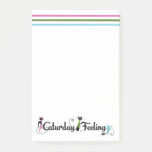 Caturday Cat Lovers Post-it Klebezettel