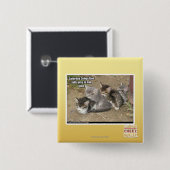 Caturday Conga-Linie Button (Vorne & Hinten)