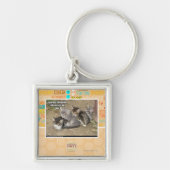 Caturday Conga-Linie Schlüsselanhänger (Vorne)