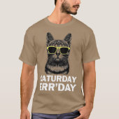 Caturday Errday With Sunglasses Graphic T-Shirt (Vorderseite)