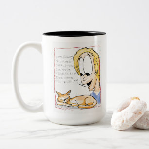 Caturday faule Katzen-Tasse Zweifarbige Tasse