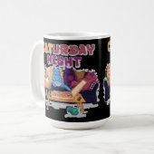 Caturday Night Kaffeetasse (Vorderseite Links)