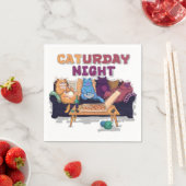 Caturday Night Serviette (Beispiel)