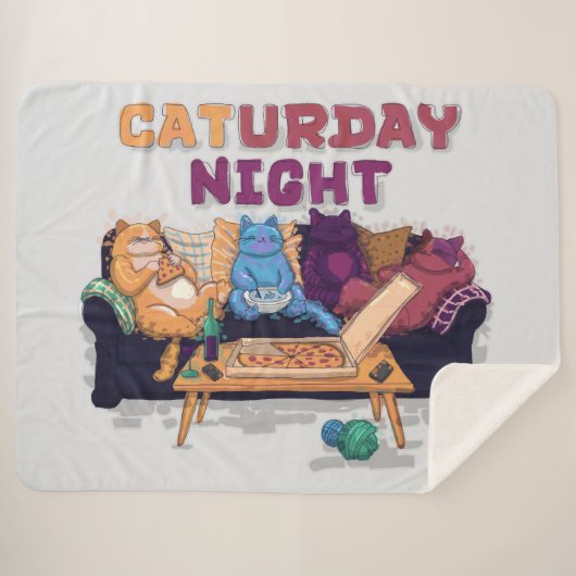 Caturday Night Sherpadecke (Vorderseite (Horizontal))