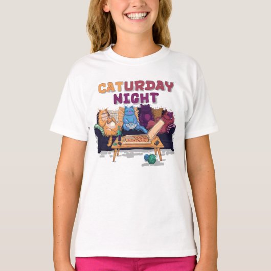 Caturday Night T-Shirt (Vorderseite)