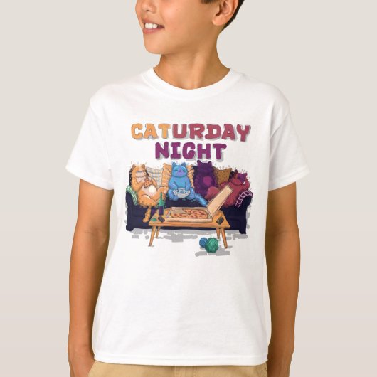 Caturday Night T-Shirt (Vorderseite)