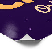Caturn Space Cat Pun Poster Druck (Ecke)