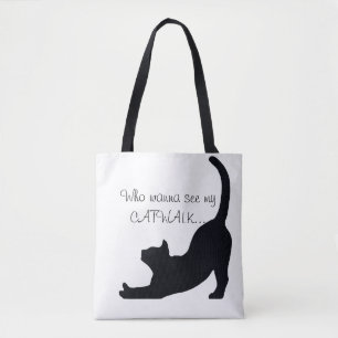 "CATWALK Mode On" Totbeutel   Purr-fect Funny Tasche