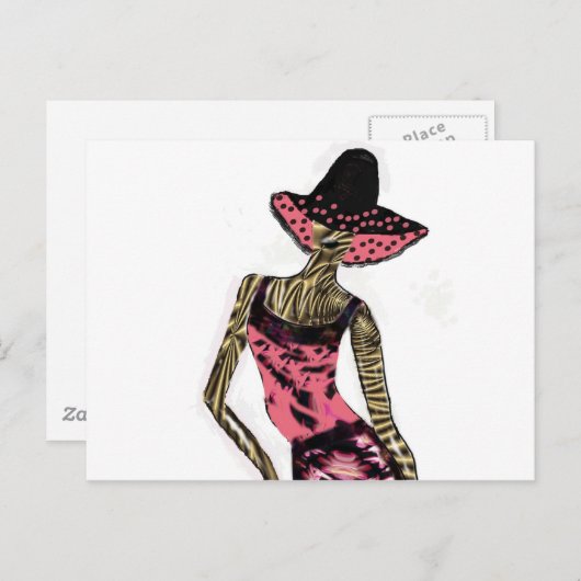 "Catwalk Model"* Postkarte (Vorne/Hinten)