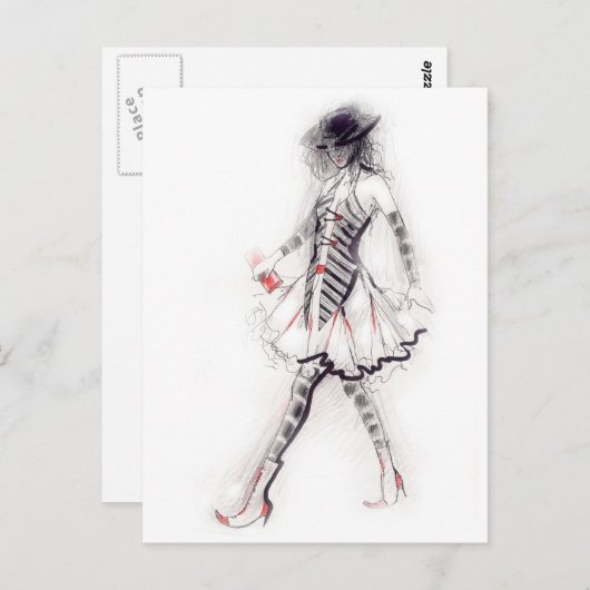 Catwalk Postkarte (Vorne/Hinten)