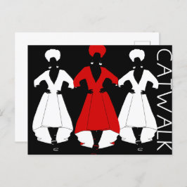 Catwalk Postkarte