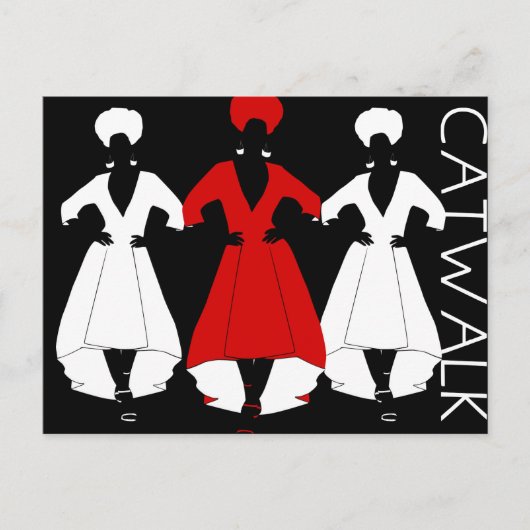 Catwalk Postkarte (Vorderseite)