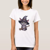 catwifhat sticker T-Shirt (Vorderseite)
