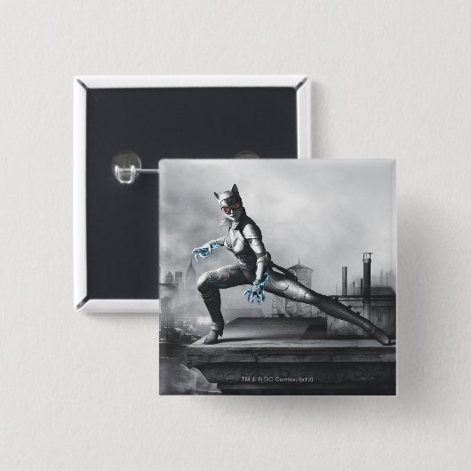 Catwoman - Blitze Button (Vorne & Hinten)