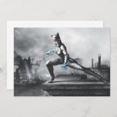 Catwoman - Blitze Einladung (Vorne/Hinten)