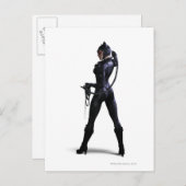 Catwoman Color Postkarte (Vorne/Hinten)