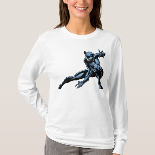 Catwoman Crouches T-Shirt (Vorderseite)