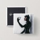 Catwoman Illustration Button (Vorne & Hinten)