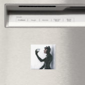 Catwoman Illustration Magnet (In Situ (Geschirrspüler))