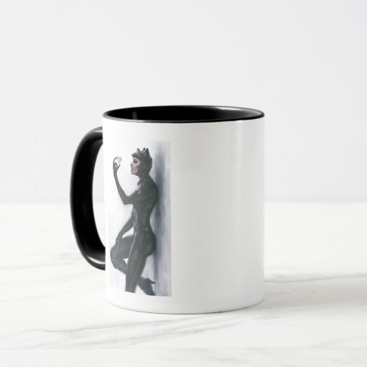 Catwoman Illustration Tasse (Vorderseite Links)
