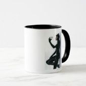 Catwoman Illustration Tasse (VorderseiteRechts)