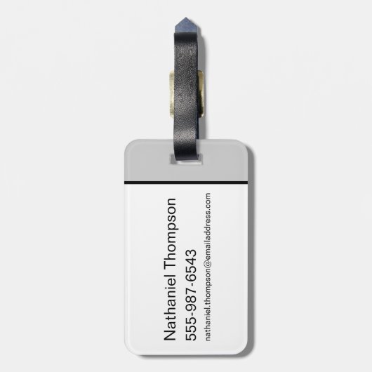 Catwoman Ink Brush Pose Gepäckanhänger (Rückseite vertikal)