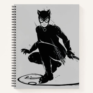 Catwoman Ink Brush Pose Notizblock