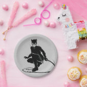 Catwoman Ink Brush Pose Pappteller (Party)