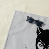 Catwoman Ink Brush Pose Strandtuch (Beispiel)