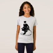 Catwoman Ink Brush Pose T-Shirt (Vorne ganz)
