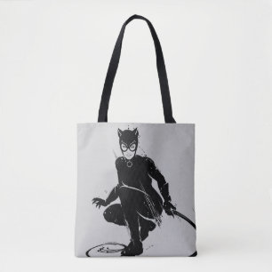 Catwoman Ink Brush Pose Tasche
