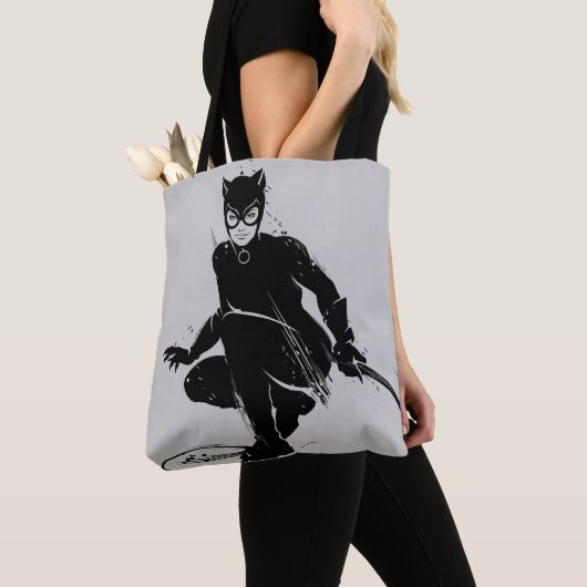 Catwoman Ink Brush Pose Tasche (Von Nahem)