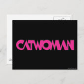 Catwoman Logo Rosa Postkarte (Vorne/Hinten)