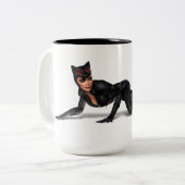 Catwoman Lurking Zweifarbige Tasse (Vorderseite Links)