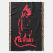 Catwoman Selina Kyle Cat Silhouette Decke (Vorderseite Vertikal)