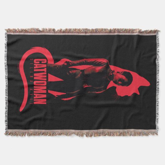 Catwoman Selina Kyle Cat Silhouette Decke (Vorderseite)