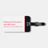 Catwoman Selina Kyle Cat Silhouette Gepäckanhänger (Rückseite horizontal)