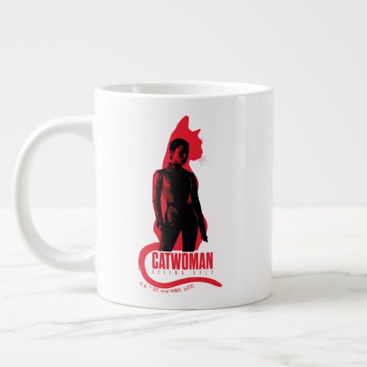 Catwoman Selina Kyle Cat Silhouette Jumbo-Tasse (Links)