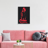 Catwoman Selina Kyle Cat Silhouette Leinwanddruck (Insitu (Wohnzimmer))