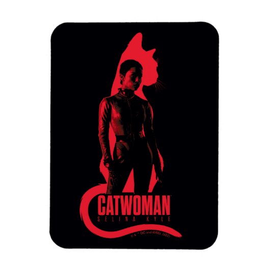Catwoman Selina Kyle Cat Silhouette Magnet (Vertikal)