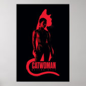 Catwoman Selina Kyle Cat Silhouette Poster (Vorne)