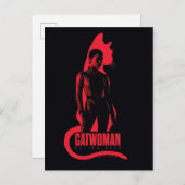 Catwoman Selina Kyle Cat Silhouette Postkarte (Vorne/Hinten)