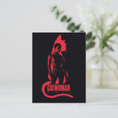 Catwoman Selina Kyle Cat Silhouette Postkarte (Stehend Vorderseite)