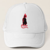 Catwoman Selina Kyle Cat Silhouette Truckerkappe (Vorderseite)