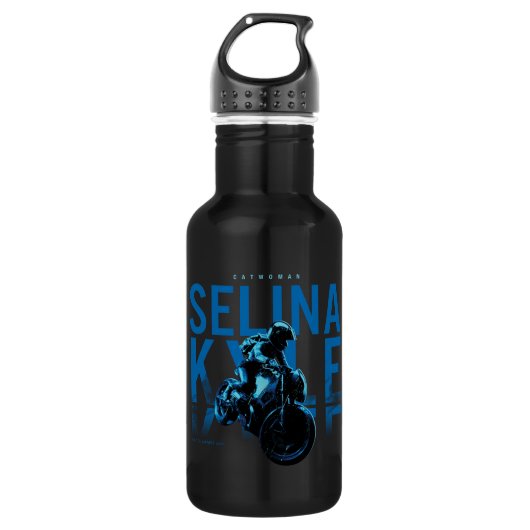 Catwoman Selina Kyle Motorcycle Edelstahlflasche (Vorderseite)