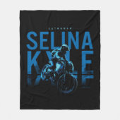 Catwoman Selina Kyle Motorcycle Fleecedecke (Vorderseite)