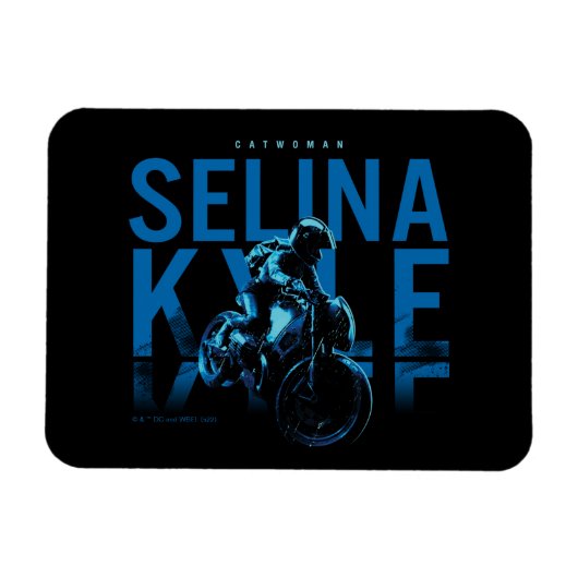 Catwoman Selina Kyle Motorrad Magnet (Horizontal)
